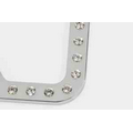 Chrome Plated Zinc Bling Frame - 2 Hole